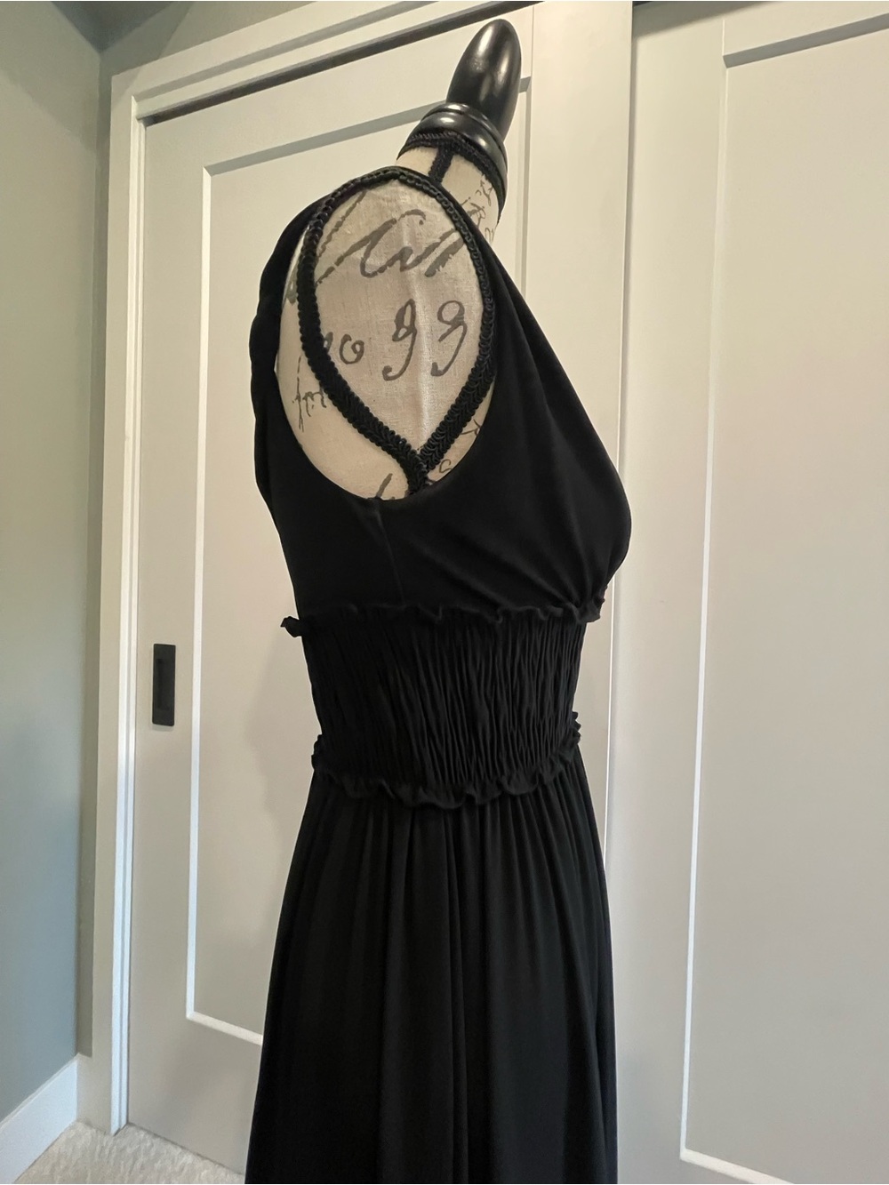 Candie's Black V-Neck Empire Waist Maxi Dress - Picture 4 of 10